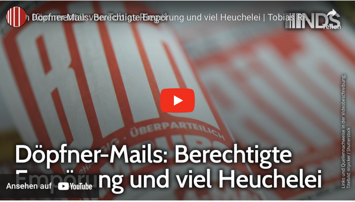Döpfner-Mails: Berechtigte Empörung und viel Heuchelei!