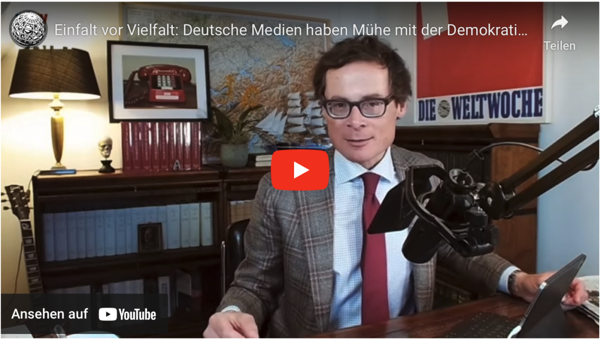 Einfalt vor Vielfalt: Deutsche Medien haben Mühe mit der Demokratie – Weltwoche Daily