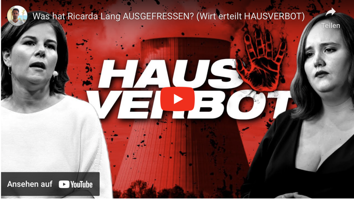 Was hat Ricarda Lang AUSGEFRESSEN? (Wirt erteilt HAUSVERBOT)!