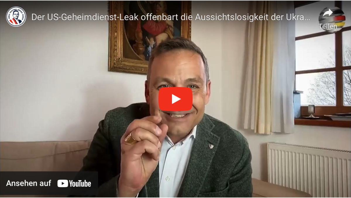 Der US-Geheimdienst-Leak offenbart die Aussichtslosigkeit der Ukraine!