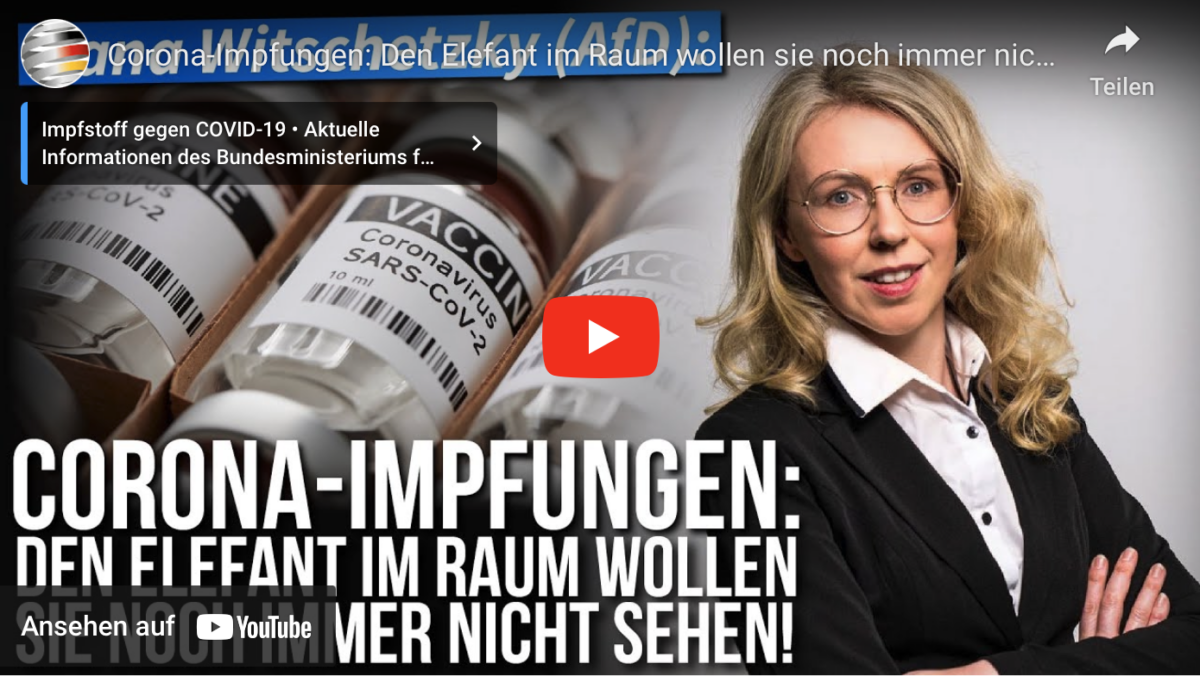 Corona-Impfungen: Den Elefant im Raum wollen sie noch immer nicht sehen!