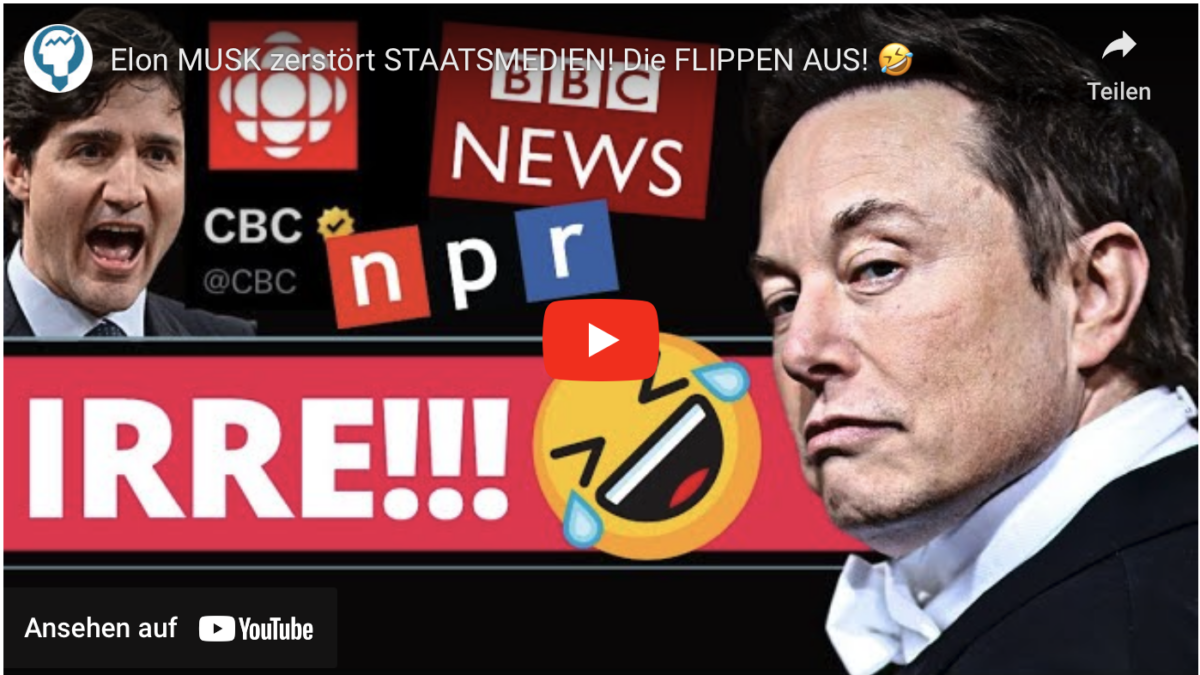 Elon MUSK zerstört STAATSMEDIEN! Die FLIPPEN AUS!