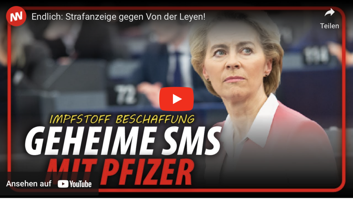 Endlich: Strafanzeige gegen Von der Leyen!