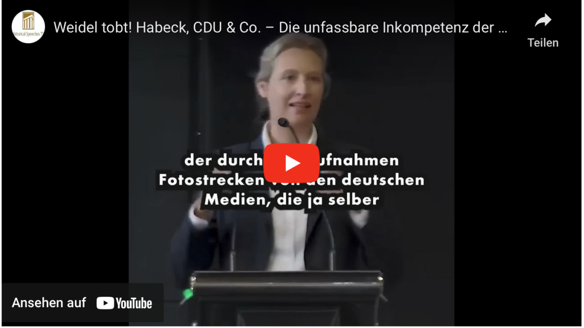 Weidel tobt! Habeck, CDU & Co. – Die unfassbare Inkompetenz der politischen Elite!