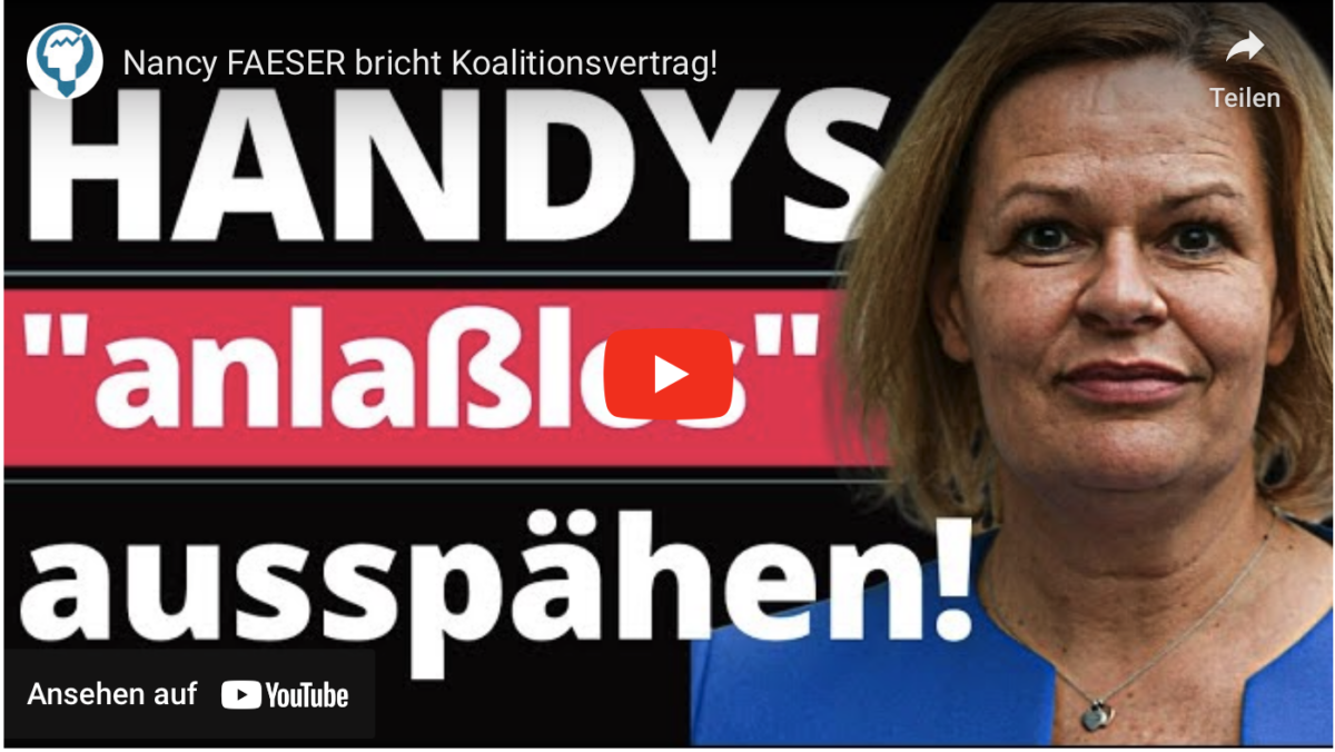 Nancy FAESER bricht Koalitionsvertrag!