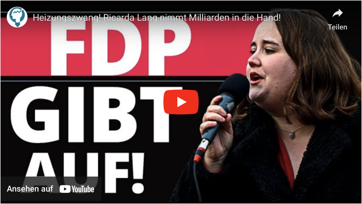 Heizungszwang! Ricarda Lang nimmt Milliarden in die Hand!