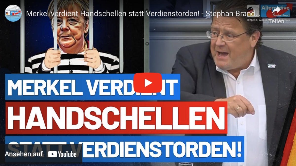 Merkel verdient Handschellen statt Verdienstorden!