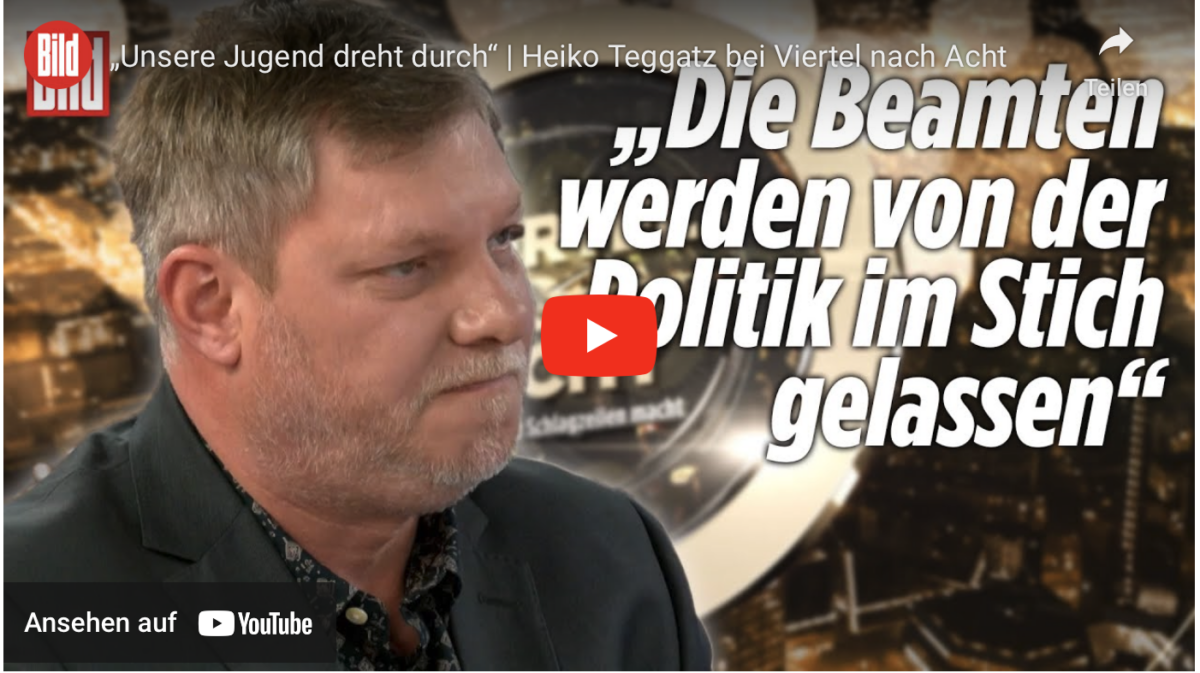 „Unsere Jugend dreht durch“! Politik lässt Beamte im Stich!