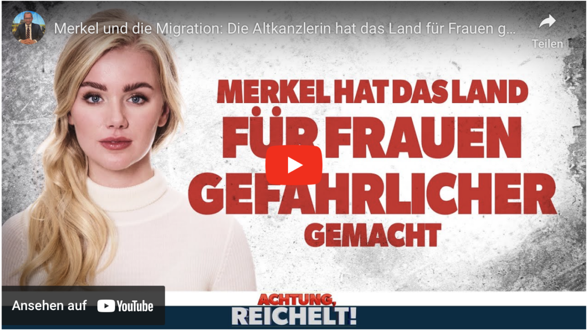 Merkel und die Migration: Die Altkanzlerin hat das Land für Frauen gefährlicher gemacht!