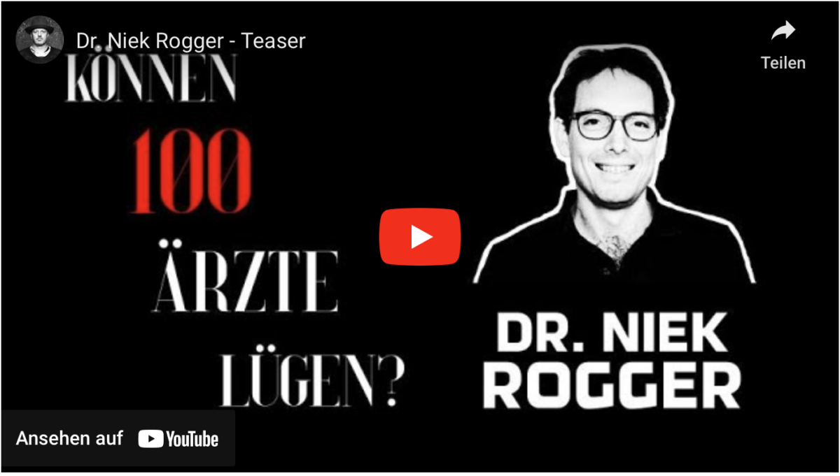 Können 100 Ärzte lügen??? Dr. Niek Rogger – Teaser