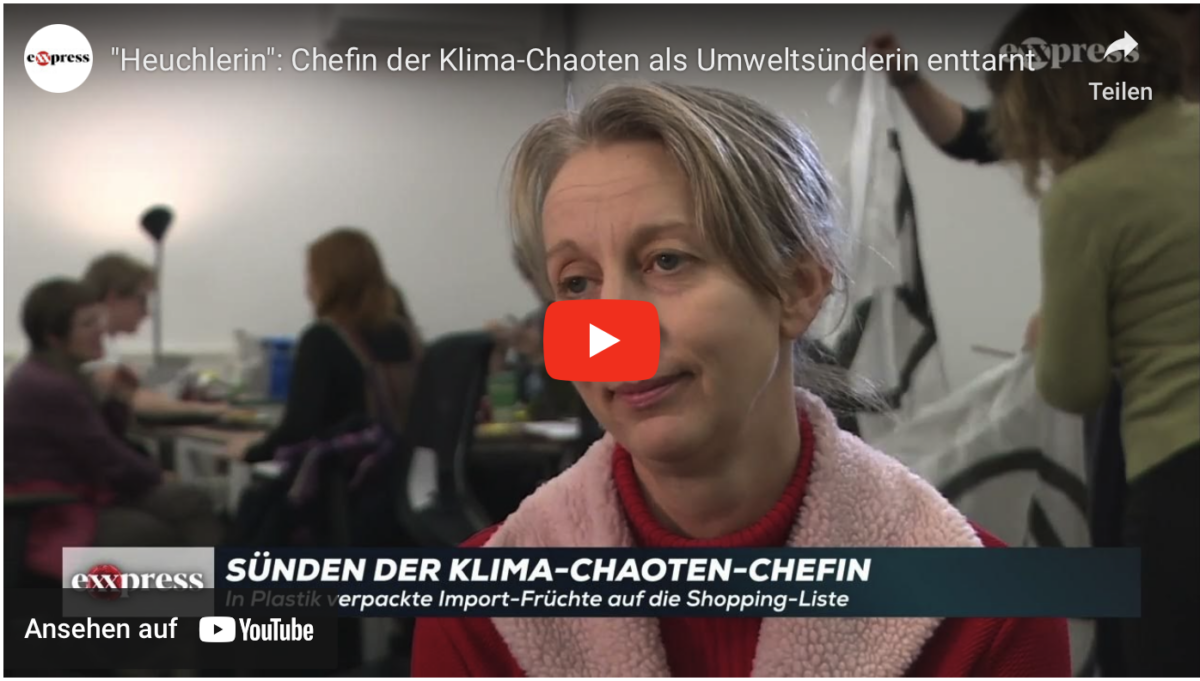 „Heuchlerin“: Chefin der Klima-Chaoten als Umweltsünderin enttarnt!