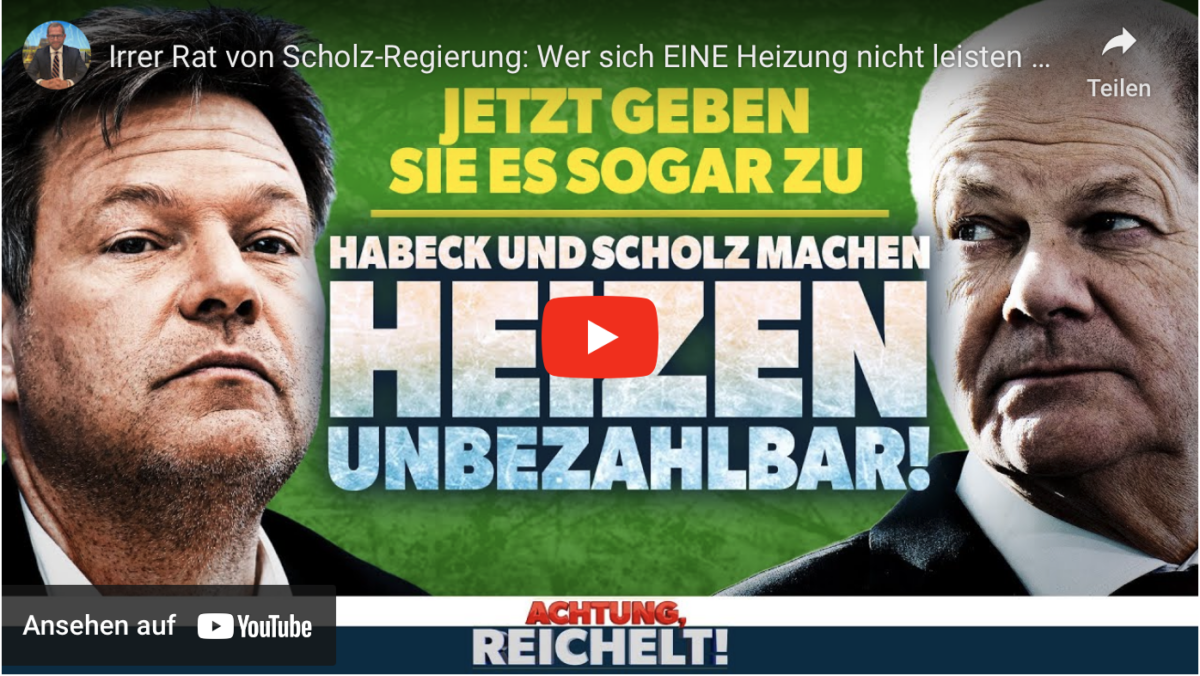 Irrer Rat von Scholz-Regierung: Wer sich EINE Heizung nicht leisten kann, soll ZWEI kaufen