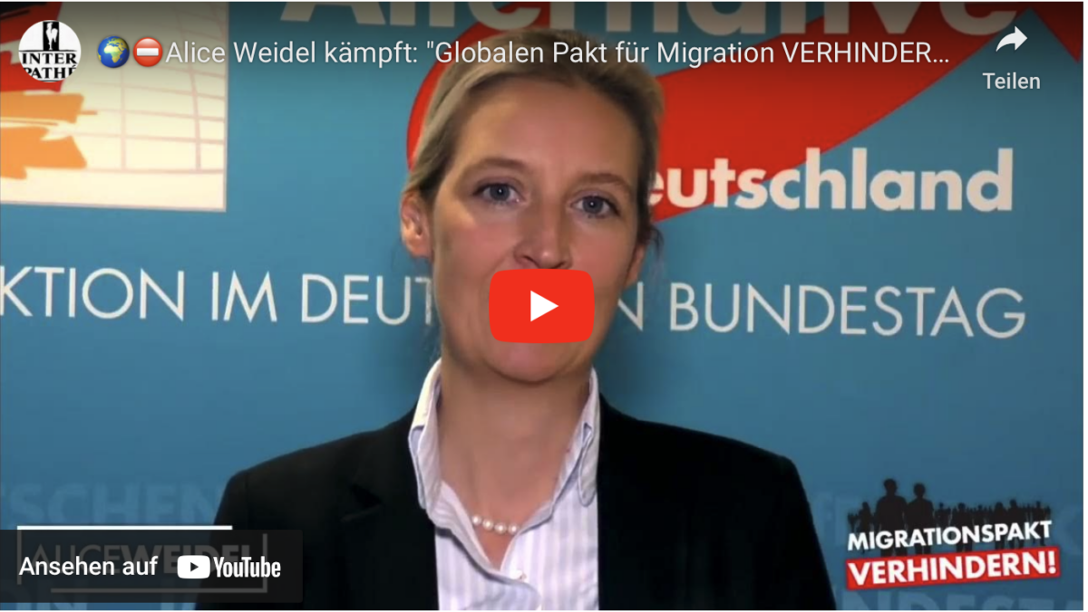 Alice Weidel kämpft: „Globalen Pakt für Migration VERHINDERN!“