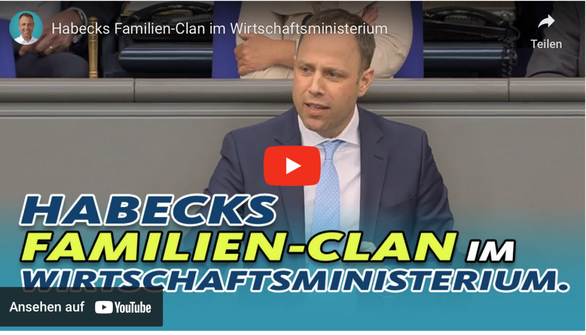 Habecks Familien-Clan im Wirtschaftsministerium!