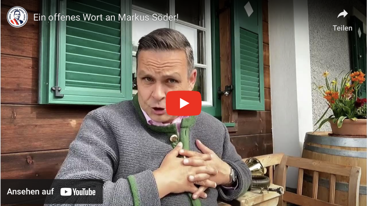 Ein offenes Wort an Markus Söder!