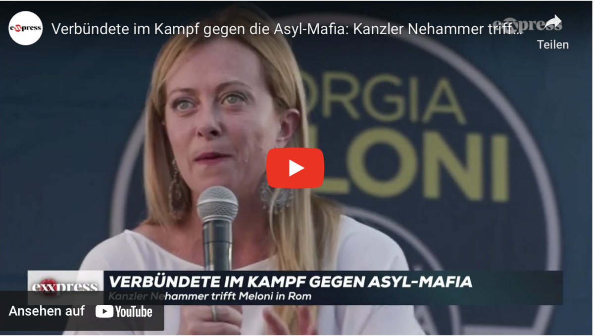 Verbündete im Kampf gegen die Asyl-Mafia: Kanzler Nehammer trifft Meloni in Rom