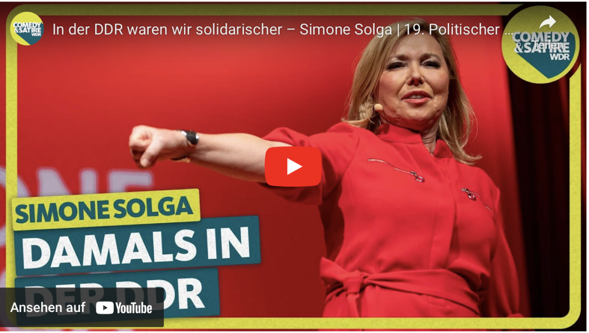 In der DDR waren wir solidarischer – Simone Solga | 19. Politischer Aschermittwoch