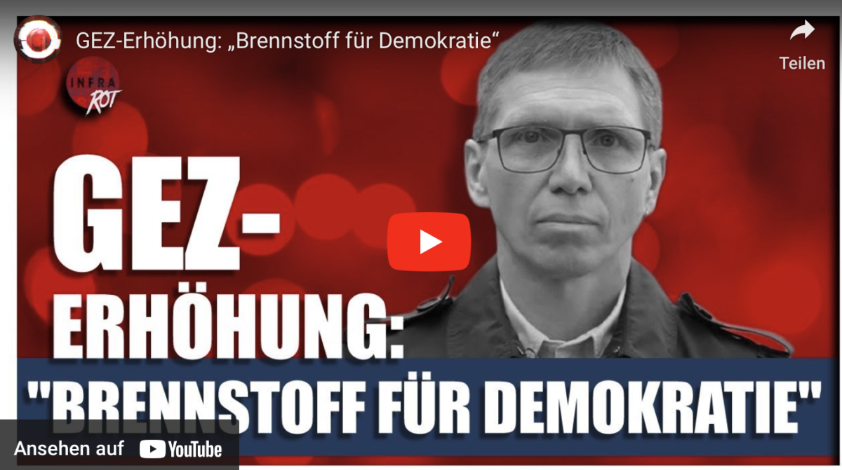 GEZ-Erhöhung: „Brennstoff für Demokratie“!