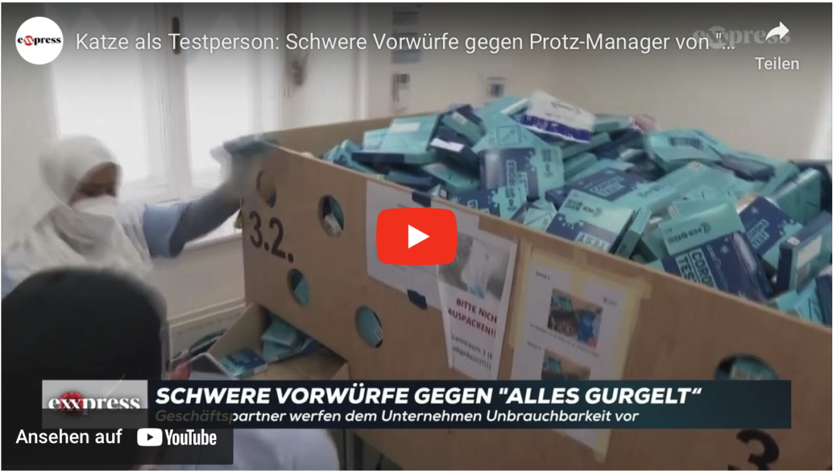 Katze als Testperson: Schwere Vorwürfe gegen Protz-Manager von „Alles gurgelt“
