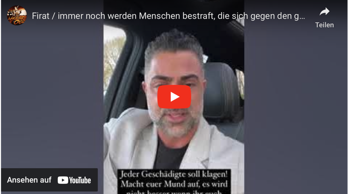 Firat / immer noch werden Menschen bestraft, die sich gegen den ganzen Wahnsinn gewehrt haben!