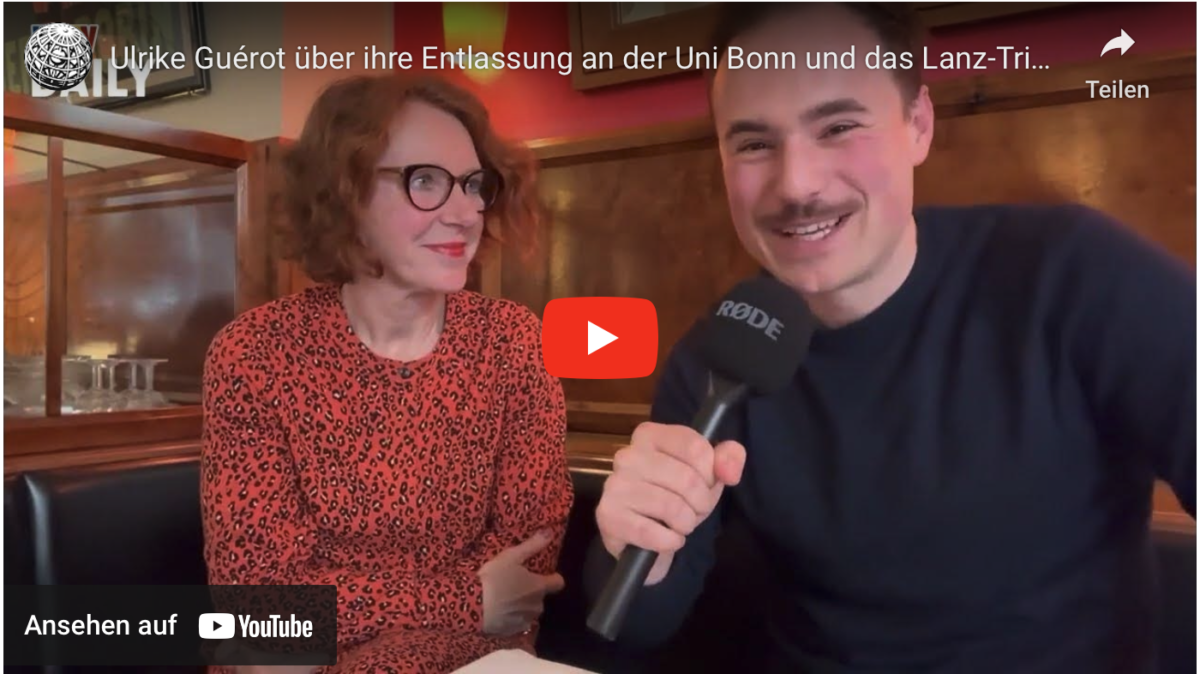 Ulrike Guérot über ihre Entlassung an der Uni Bonn und das Lanz-Tribunal!
