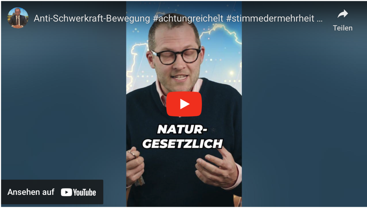 Anti-Schwerkraft-Bewegung #achtungreichelt #stimmedermehrheit #diegrünen #politik #shorts