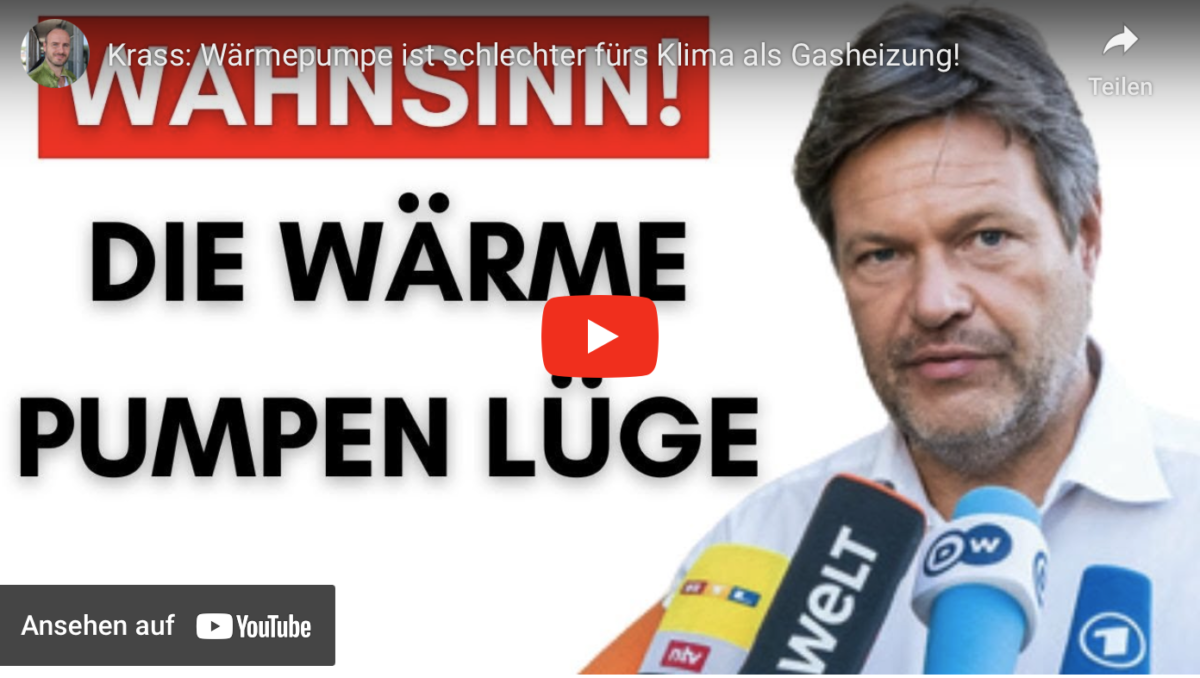 Krass: Wärmepumpe ist schlechter fürs Klima als Gasheizung!