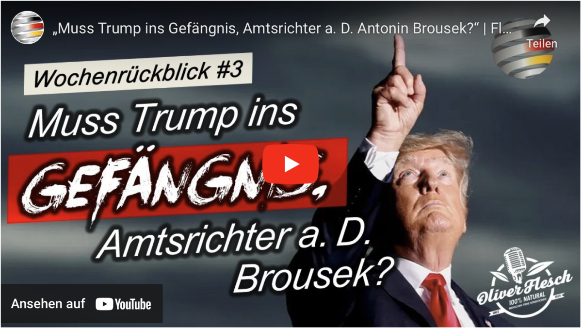 „Muss Trump ins Gefängnis, Amtsrichter a. D. Antonin Brousek?“