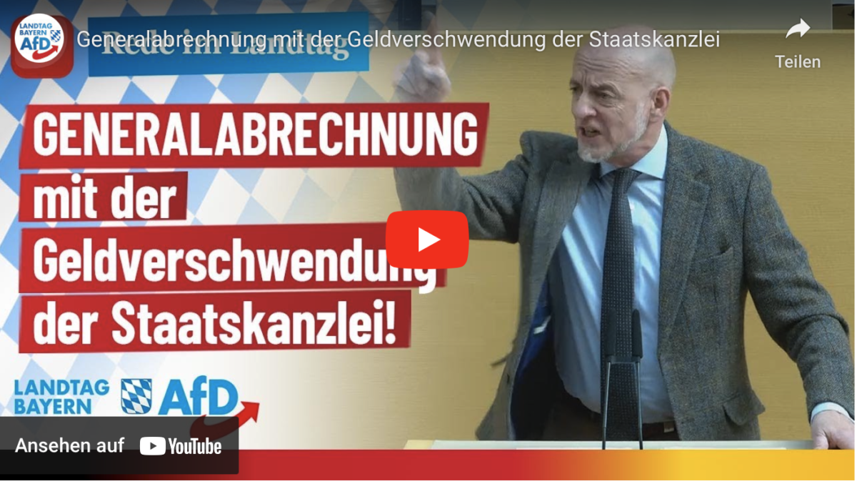 Generalabrechnung mit der Geldverschwendung der Staatskanzlei