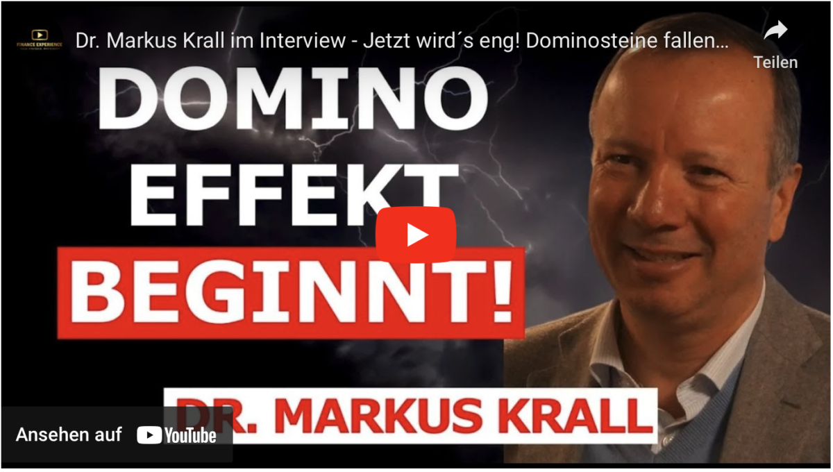 Dr. Markus Krall im Interview – Jetzt wird´s eng! Dominosteine fallen! 3 Top Aussagen!
