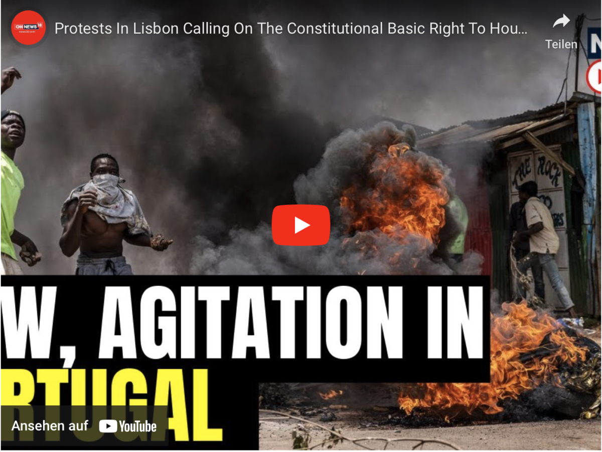 Auch Portugal brennt!!! Proteste in Lissabon mit der Forderung nach dem verfassungsmäßigen Grundrecht auf Wohnen | Portugal protestiert heute