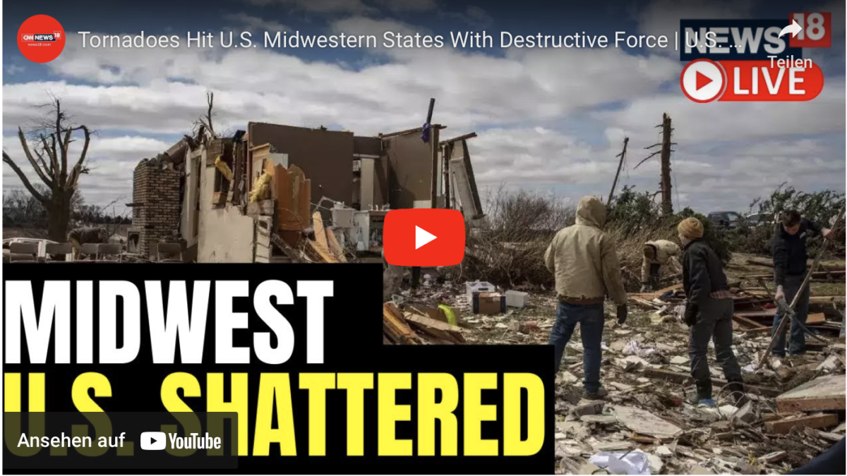 Tornados treffen die Staaten des Mittleren Westens der USA mit zerstörerischer Kraft | U.S. Tornado Live Updates | USA News