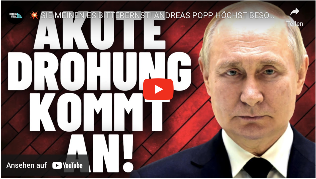 SIE MEINEN ES BITTERERNST! ANDREAS POPP HÖCHST BESORGT!