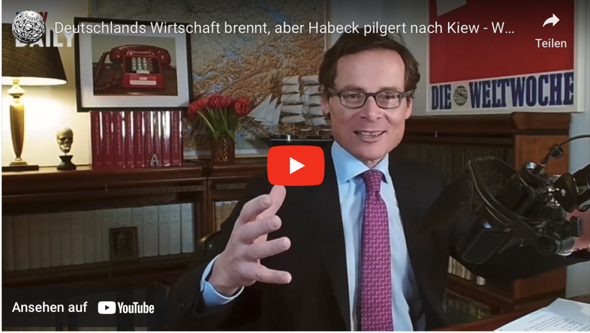 Deutschlands Wirtschaft brennt, aber Habeck pilgert nach Kiew