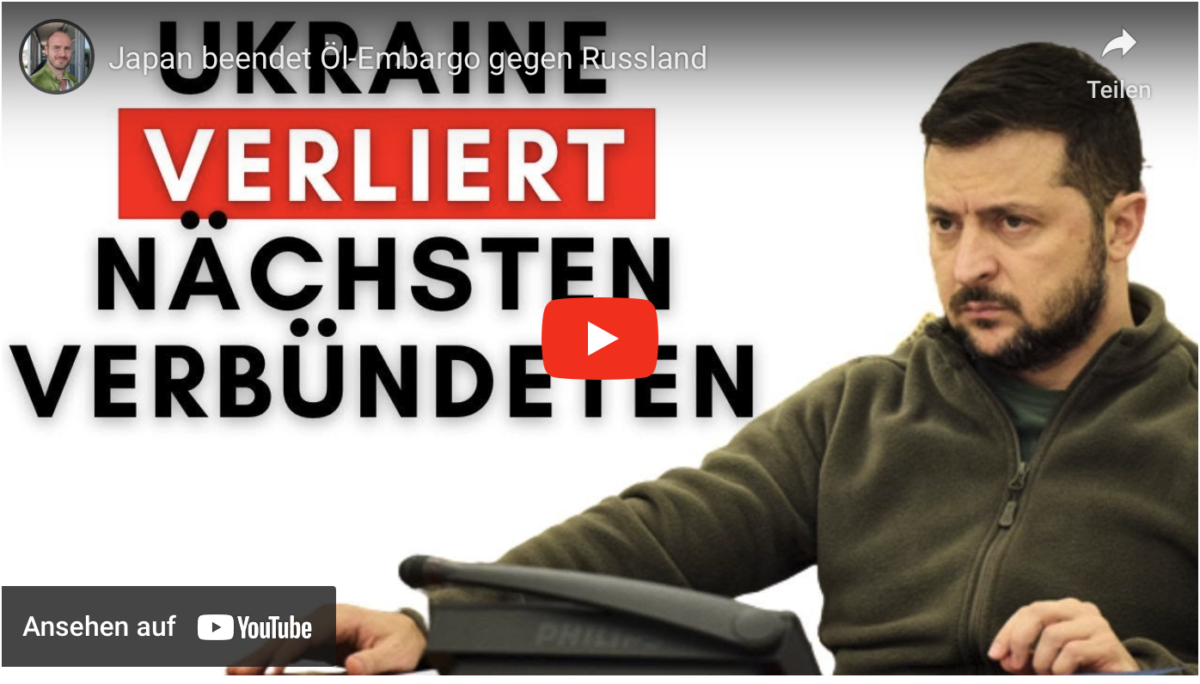 Japan beendet Öl-Embargo gegen Russland!