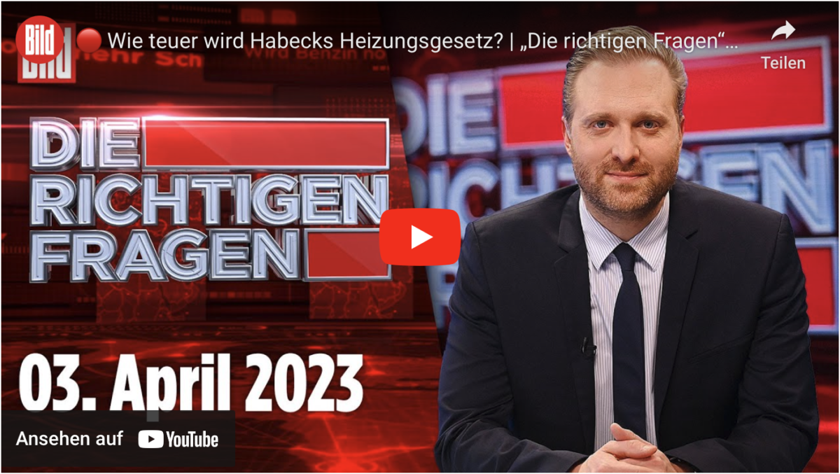 Wie teuer wird Habecks Heizungsgesetz? | „Die richtigen Fragen“