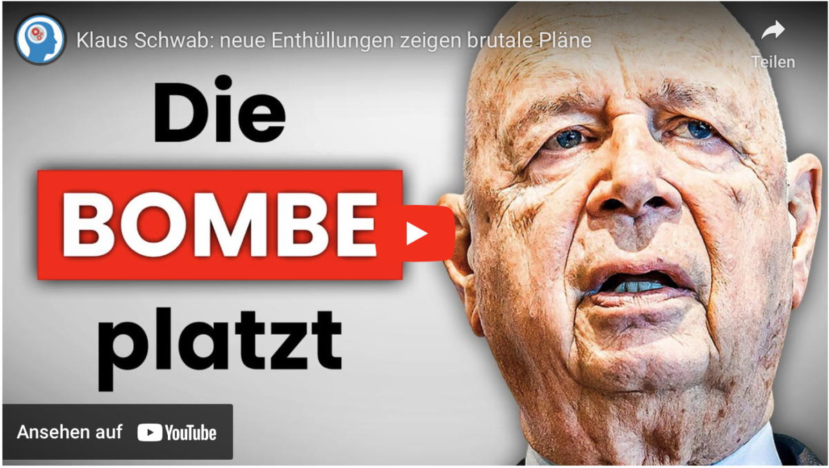 Klaus Schwab: neue Enthüllungen zeigen brutale Pläne!