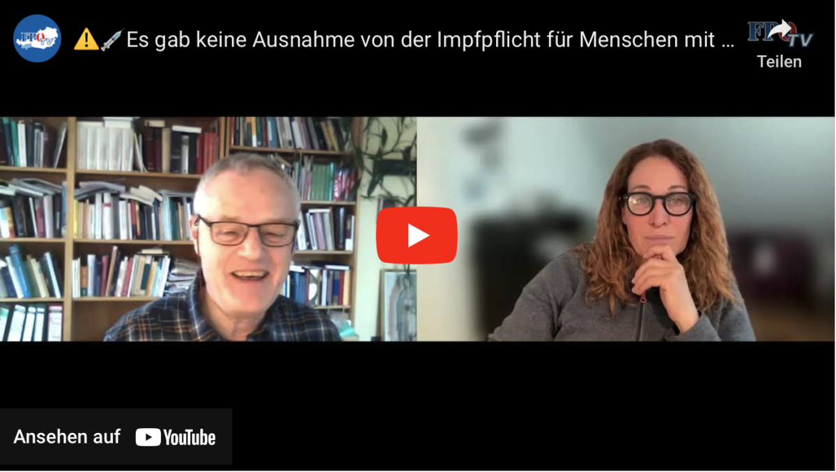 Es gab keine Ausnahme von der Impfpflicht für Menschen mit psychischer Erkrankung!