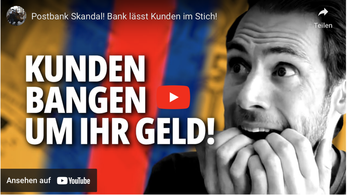 Postbank Skandal! Bank lässt Kunden im Stich!