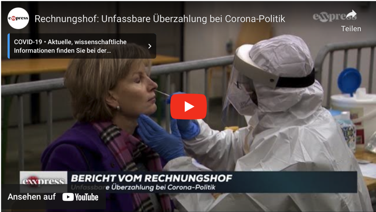 Rechnungshof: Unfassbare Überzahlung bei Corona-Politik