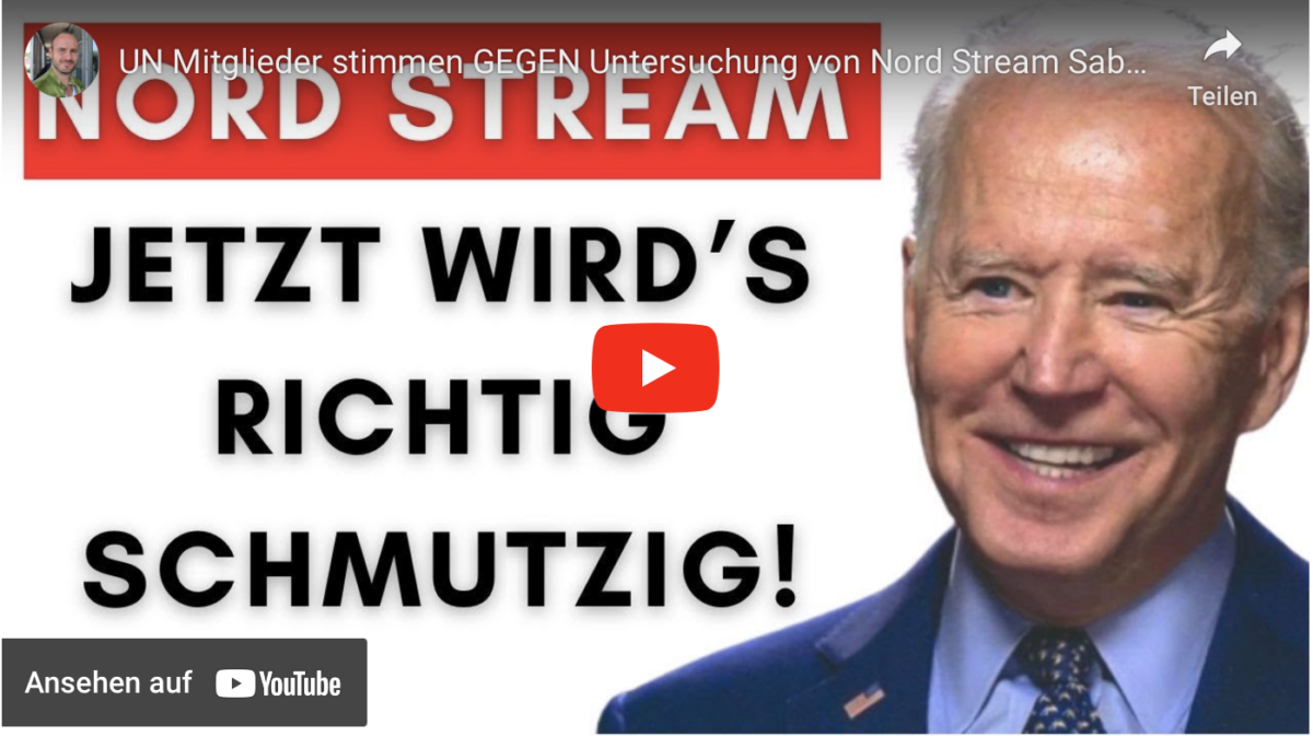 Die Volksverräter: UN Mitglieder stimmen GEGEN Untersuchung von Nord Stream Sabotage!