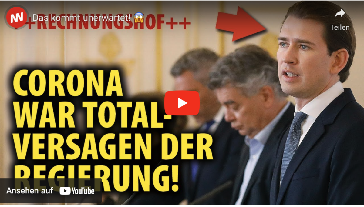 Das kommt unerwartet! Corona war Totalversagen der Regierung!