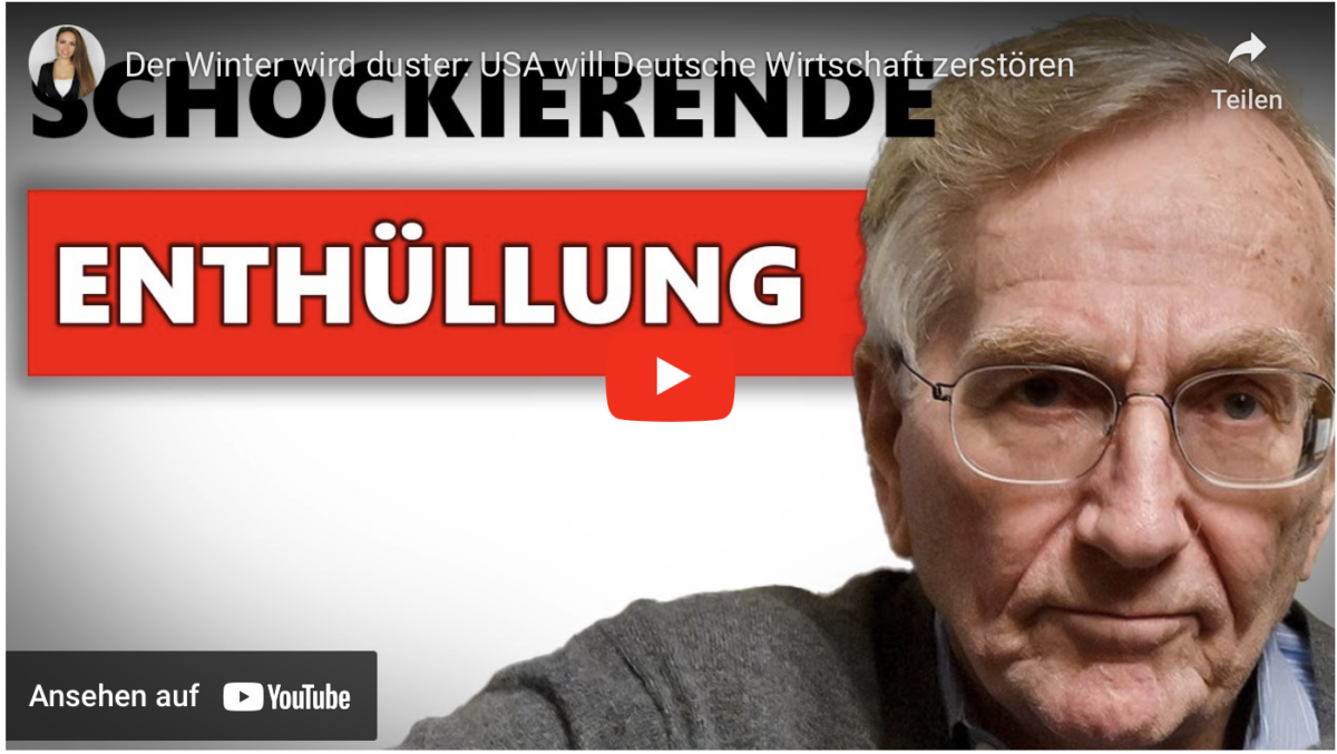 Der Winter wird duster: USA will Deutsche Wirtschaft zerstören!