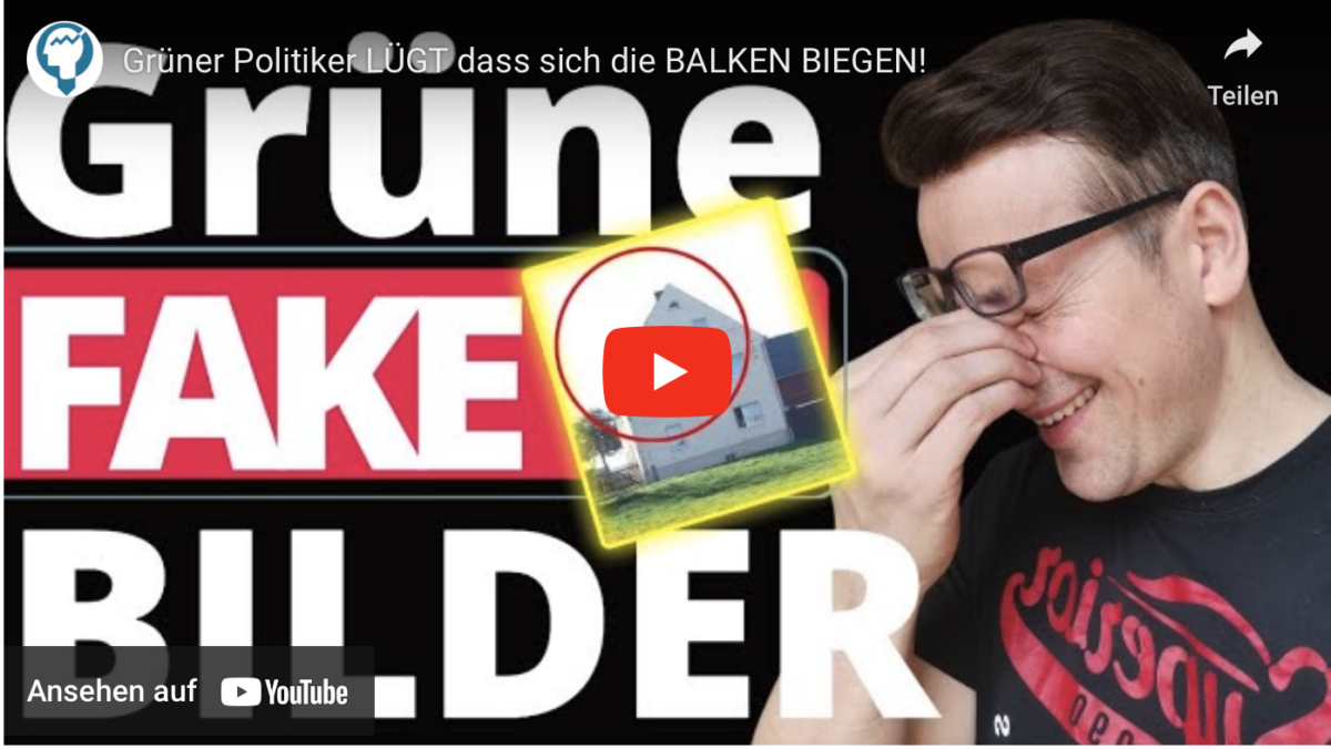 Grüner Politiker LÜGT dass sich die BALKEN BIEGEN!