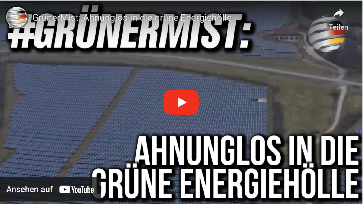 GrünerMist: Ahnunglos in die grüne Energiehölle!