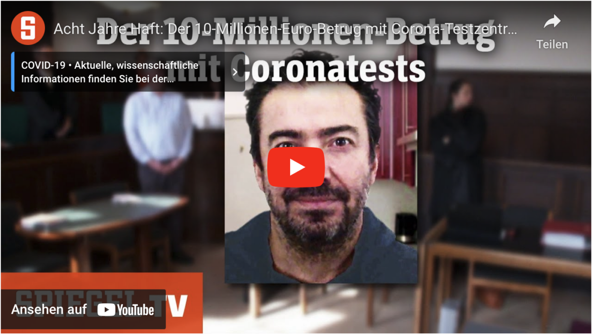 Acht Jahre Haft: Der 10-Millionen-Euro-Betrug mit Corona-Testzentrum!