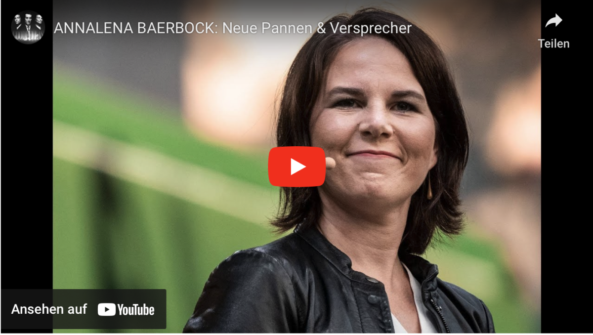 ANNALENA BAERBOCK: Neue Pannen & Versprecher