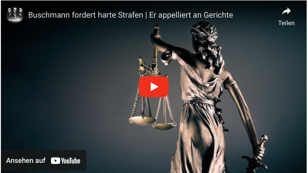 Buschmann fordert harte Strafen | Er appelliert an Gerichte