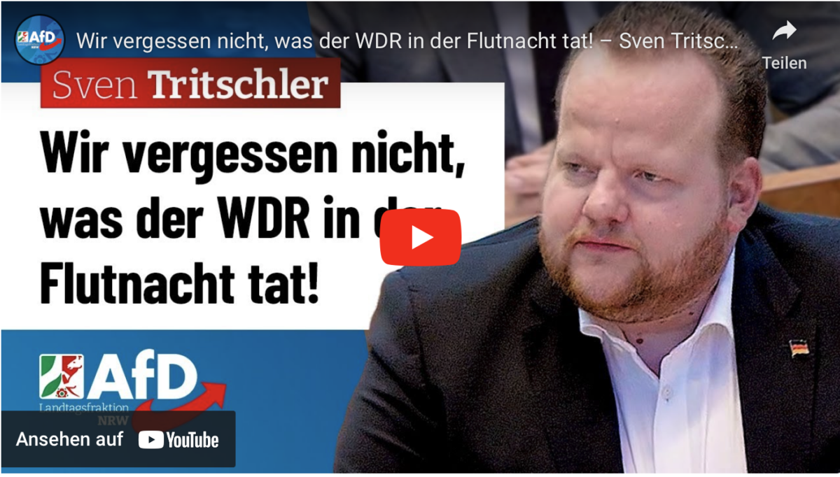 Wir vergessen nicht, was der WDR in der Flutnacht tat!
