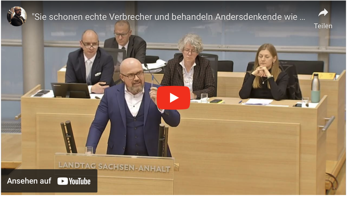 „Sie schonen echte Verbrecher und behandeln Andersdenkende wie Verbrecher!“